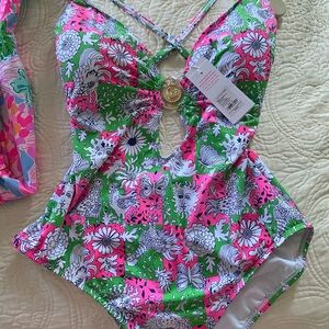 Lilly Pulitzer Sz 16 Ester swimsuit New with Tags